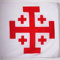 AZ FLAG - Flagge Kreuz Orden Vom Heiligen Grab Zu Jerusalem - 90x90 cm - Ossh Fahne 90 x 90 Cm Scheide Für Mast - Flaggen