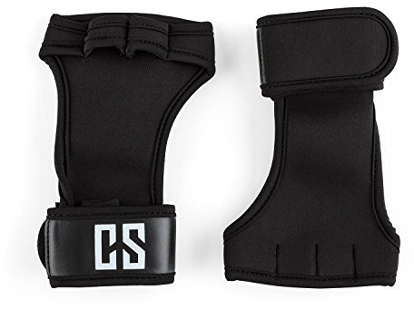 CAPITAL SPORTS Palm Pro - Gewichthebehandschuhe, Gewichtheben, Fitness Handschuhe, Handgelenkschütze, ergonomisch, Schutz gegen rutschige Hantel- oder Pull Up Bars, Größe S, schwarz