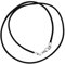 Glass Of Venice Collier de Cordon de Soie en Satin Noir pour Pendentif avec Fermoir en Or ou en Argent - Cordon de Soie pour Bijoux