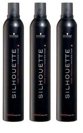 Schwarzkopf Silhouette, 500 ml, 3 Stück