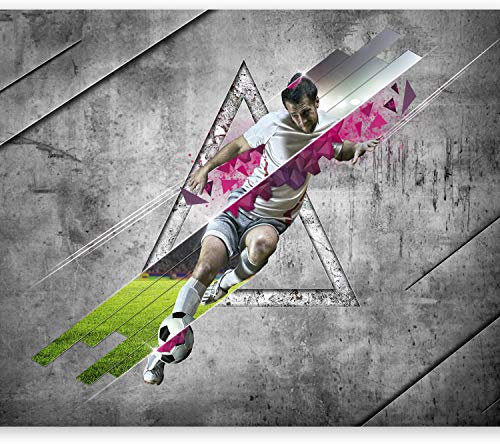 murando - Vlies Fototapete Fussball 350x256cm Foto tapete Schlafzimmer Wohnzimmer Vliestapete XXL Wandtapete Motivtapeten 3d Effekt Wand Dekoration - Fussballstadion Beton Kindertapete Kinderzimmer