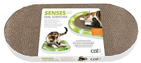 Catit Senses 2.0 Rascador Ovalado de Cartón para Gatos