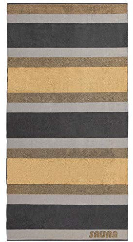 Dyckhoff Saunatuch 'Stripe' 100 x 200 cm Gold