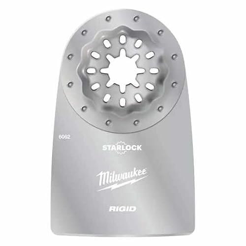 Milwaukee 52 x 37 mm Multitool Starlock fester Spachtel zum Entfernen von Lack und Kleber, 48906062