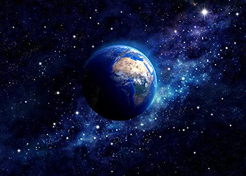 VLIES Fototapete-WELTALL-400x260 cm-(PF2545)-Space Weltraum Sci-Fi Galaxie Planeten Orbit Universum Aliens Raumschiff UFO Extraterrest Wandbild Wandtattoo Poster Dekoration
