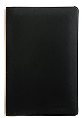 Maelsa ®Etui PVC Porte Carte Grise 26,5x13,3 cm - Format Europe 25,4x12,5cm déplié - pour Homme ou Femme - Voiture, Moto, Scooter - Haute qualité - Pratique - Robuste UNI Couleur (Noir)