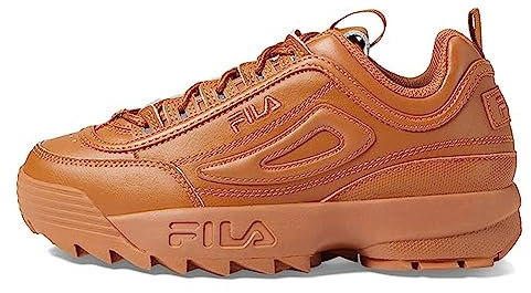 Fila Damen Disruptor II Sneaker, Leder braun/Leder braun/Leder braun, 40 EU
