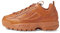 Fila Damen Disruptor II Sneaker, Leder braun/Leder braun/Leder braun, 40 EU