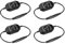 sourcing map LED Strip Dimmer Switch 12-24V DC PWM Rotary Inline Dimmer Controller with DC Jack Cord for LED Strips Lights, Black, Pack of 4