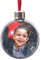 Wanapix | Bola de Navidad Personalizada con Foto y Texto | 2 Caras | Imagen Intercambiable | Bola Árbol de Navidad | Decoración Navideña | 8 cm | 100% Personalizado