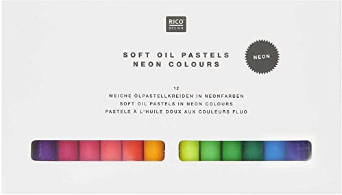 Ölpastellkreide Neonfarben, 12 Farben