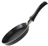 ELO 6651426 Mini Pfannkuchenpfanne 14 cm, Mini Pfanne, Eierpfanne, Pfannkuchenpfanne, kleine Pfanne, Bratpfanne, Kochpfanne, Kochpfanne, gepresstes Aluminium, Kunststoff, 14 x 2 cm