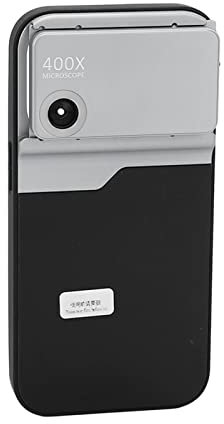 Tbest Handy-Mikroskop-Objektiv, 400X Makro, Aluminiumlegierung & TPU, LED-Licht, iPhone 14 Pro