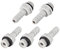 M METERXITY 5 Paquete Púa Manguera Accesorio - PVC Tubería Conector para Transporte Agua, Aire, Aplicar a Maquinaria, Industria (0.24 Púaa x 1/8 G Macho Hilo, Gris)