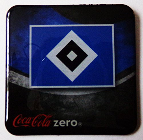 C o c a C o l a Zero - Fußballvereine - HSV Hamburger Sportverein - Kühlschrankmagnet 6 x 6 cm