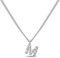 GD GOOD.designs Kette mit Buchstaben M Silber für Damen I Hautverträgliche Halskette mit initialen Anhänger I Silberne 316L Edelstahl Buchstabenkette - Valentinstag-Geschenk für Sie und Ihn