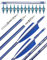 surwolf 31 Carbonpfeile Bogenschießen Jagdpfeile 500 Spine mit Federn Geflochtene Zielübungspfeile für Bogenschießen Compound&Recurve&Langbogen 6/12St. (Pfeile+Breitspitzen, blau, 12 Stück)