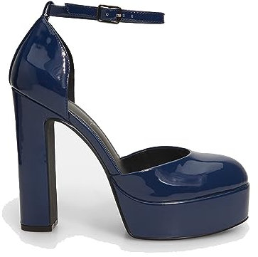 BATA Décolleté da Donna verniciate con Plateau e Cinturino