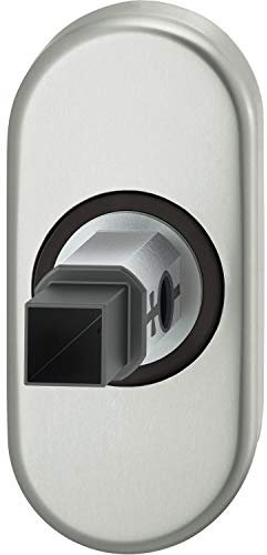 FSB 0 09 0001 21143 6204 Adapter-Rosette oval Drücker für Rahmentür, Ansatz 8 mm, Edelstahl matt,
