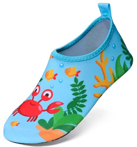 YloveM Zapatos de Agua para Niñas Niños Acuáticos Antideslizantes Zapatos de Playa para Bebé Verano Calzado Descalzo de Piscina Surf Jardín Piscina