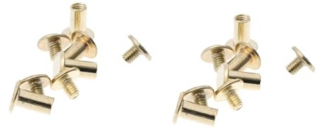 STOBOK 90 Sätze Metallknöpfe Schrauben Kreuzkopfniete Schraubpfosten-taste Bolzenschraube Rezepte Bild Niet Verkupferte Schraube Verschluss Bücher Knopf Messing Nägel Kreuzen M5