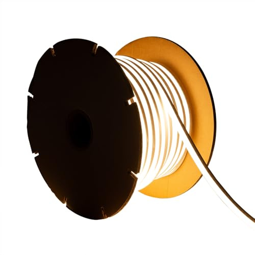 LEDKIA LED Streifenrolle Neon Dimmbar 220V 50m 8W/m Schnitt 100cm IP65 N-FL