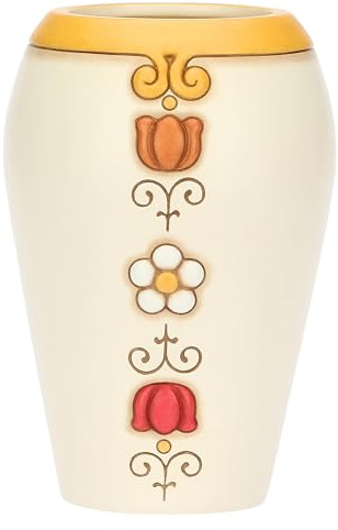 Vaso in ceramica Eolia con fiori, grande