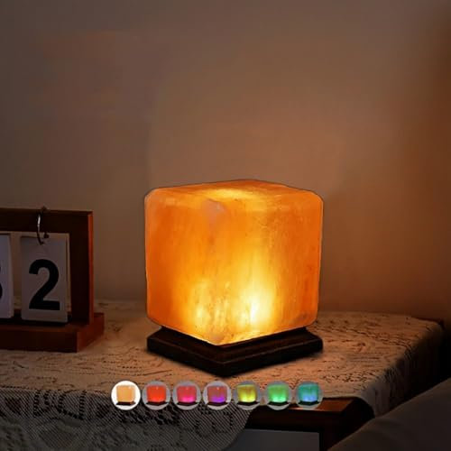 USB-betriebene Salzlampe Natürliche Felslampe LED-Energiesparende Nachtleuchten Warmes Licht für Schlafzimmer Wohnzimmer Studienzimmer Dekoration Halloween Weihnachten Geburtstagsgeschenke