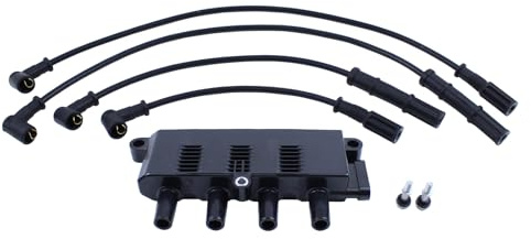 HouYeen Ignition Coil Pack for Al-fa Ro-meo Mito Fia-t 500 500C Doblo Fiorino Grande Punto Evo Idea Linea Panda Qubo Siena For-d KA Lan-cia Ypsilon 1.2 1.4 LPG 1996-Onwards