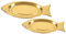 PAMINGONO 2 Piezas Plato De Pescado Bandeja De Pescado De Acero Inoxidable Bandeja Para Servir Pescado Platos Con Forma De Plato De Acero Inoxidable Con Forma De Bandeja Para Servir Con