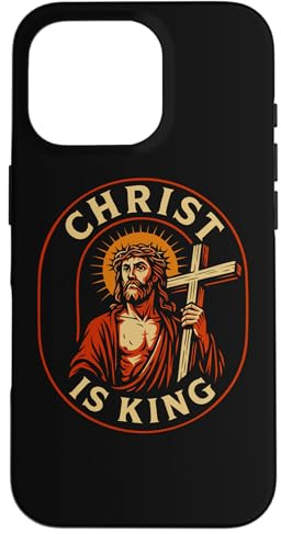 Christ is King Christian Jesus Faith Design für Männer Frauen Hülle für iPhone 16 Pro