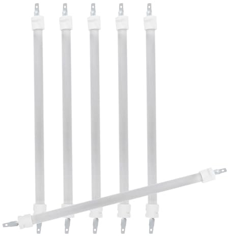 PENIKOKO 6 pcs Electric Heater Tube Replacement Parts Plug-in Heating Element for Space Heater Repairs Quartz Heating Rod Element Infrared Replacement 9.06 in Rods
