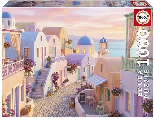 Educa - 1000-Teile-Puzzle für Erwachsene | Traumhaftes Santorini | Maße: 68 x 48 cm | Ab 14 Jahren (20566)
