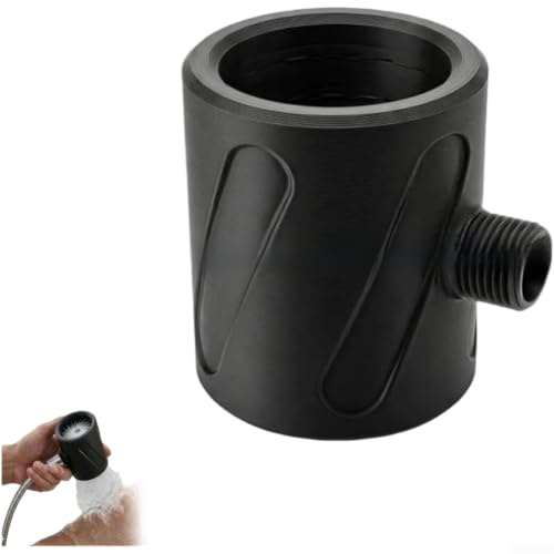 Pommeau Douche Haute Pression pour pla 8cm Pommeau Douche Haute(Black)