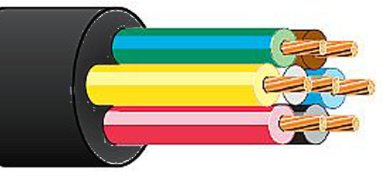 10 M 7 CORE BLACK 12N AUTO CABLE 0.65MM² TRAILER TOWBAR LIGHTING CARAVAN TOWING