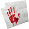 DH-Konzept 20 Servietten * Halloween * für Party und Geburtstag Papiertücher Napkin Kinder Geburtstag Party Fete Set Blut Horror Gruseln