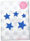 Bügelbild 5 Sterne 4 cm bis 2 cm Flockfolie kleine Aufbügler Applikationen Bügelsticker für Stoffe Textilien Kinder zum Aufbügeln Flicken, Farbe:blau