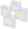 TBTeek Closet Light, Super Bright, Battery Operated, Stick Anywhere, Cob Led Light Switch Nightlight, Tap Lights for Closet, Shed, Attic, Emergency (4 Pack)