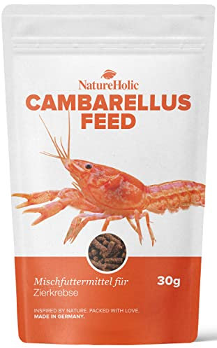 NatureHolic - Cambarellusfeed CPO/Zwergkrebsfutter - 30g Futter für Süßwasserkrebse der Gattung Cambarellus, Procambarus & Co.