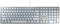 CHERRY KC 6000 SLIM FOR MAC, Wired Mac Keyboard (USB-A Connection), US Layout (QWERTY), Whisper-Quiet Keys, Flat Design, Silver/White