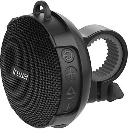 mooderff Enceinte Vélo Bluetooth | Haut Parleur sans Fil Stéréo Portable Etanche | Enceinte Douche Bluetooth pour Extérieur Randonnée, Camping, Cyclisme