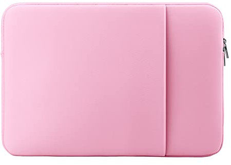 MicaYoung 15 Inch Laptop Sleeve Shockproof Cover with Pocket for 15 Inch MacBook Air M3 M2 Pro A1707 A1990 Samsung Notebook 9 Pen Pro Surface Laptop 3 4 15, Pink