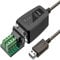 DTech USB auf RS485 RS422 R232 Seriell Adapter mit Breakout Board LED-Leuchten Unterstützt DC5V für Verschiedene Steuerungsgeräte Windows11 10 8 7 XP Mac (0,5m (3-in-1-Schnittstelle))
