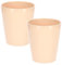 Kotarbau® - Set da 2 vasi da fiori in ceramica, per orchidee, altezza 150 mm, diametro 120 mm, colore rosa cipria