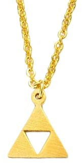 Geometrische Dreieck Kette - Goldfarben