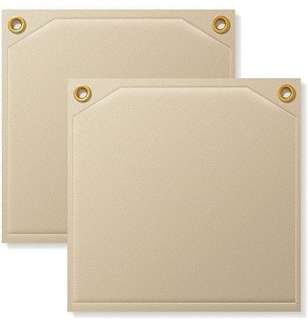 FLASLD Heavy Duty Soldering Heat Shield 12 x 12 Flame Protector Pad Plumbing & High Temperature 2000°F Heat Resistant Blanket for Soldering Copper Pipe