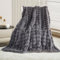 GKXLH Kuscheldecke Flauschig - Weiche Plüsch Kuscheldecke, Fuzzy Kuschelig Flauschige Decke, Dicke 1200GSM Kaninchen Kunstfell Leichte Blanket, Warme Decke für Couch Bett Sofa (100x160cm, dunkelgrau)