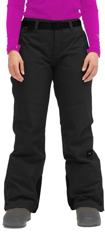 O'Neill Damen Skihose 10k Wassersäule inklusive Gürtel (L, Skihose, Schwarz)