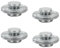 CAMPINGMOON 4pcs Cap for Camping Gas Fuel Canister with EN417 Lindal Valve M-108-4P