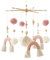 Baby Mobile Babybett Holz mit Filzbällen Mobile Windspiele Rassel wickeltisch Kinderzimmer Hängende Bettglocke für Mädchen & Jungen (Rosa Mobile)